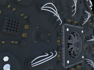 sci fi details 3 3D model