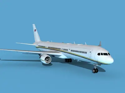 Boeing C-32B Unmarked SOG V01 3D model