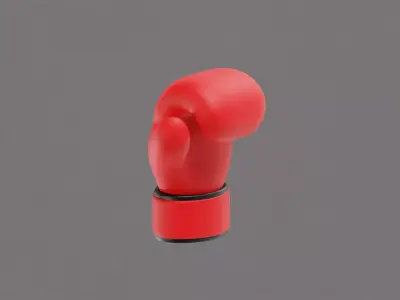 Boxing gloves Low-poly 3D model get