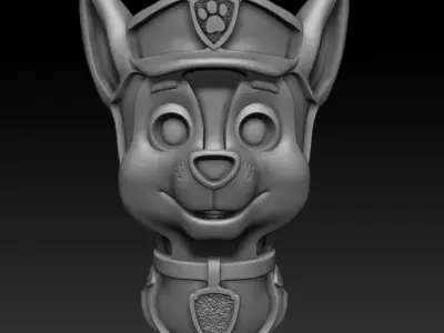 Paw Patrol 3D Bust Model 3D print model