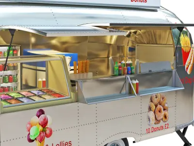 Airstream Food Truck 3D model