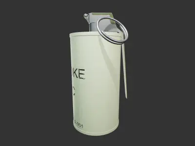 M8 Smoke Grenade Low-poly 3D model