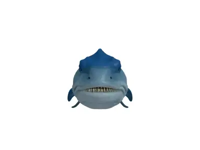 Realistic Barracuda 3D Model Low-poly 3D model