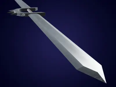 Two-Way Sword Low-poly 3D model