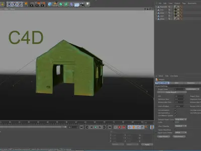 Army tent  Low-poly 3D model
