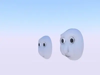 Thomas Friend Face Free low-poly 3D model