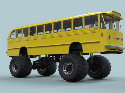 Monster Bus 3D model