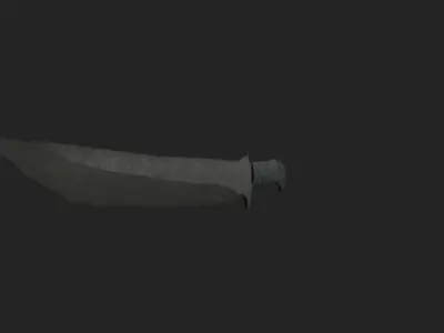 Low Poly Knife Free low-poly 3D model
