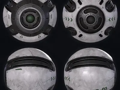 Sci-fi Camera Drone Low-poly 3D model