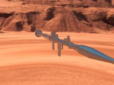 Bazooka Rpg 7 Low-poly 3D model