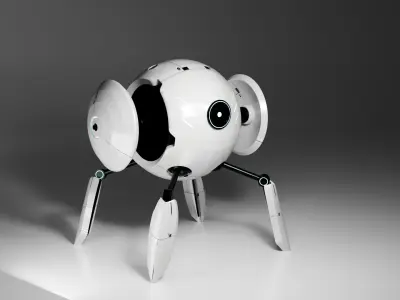 Sci-fi Robot Drone Free 3D model