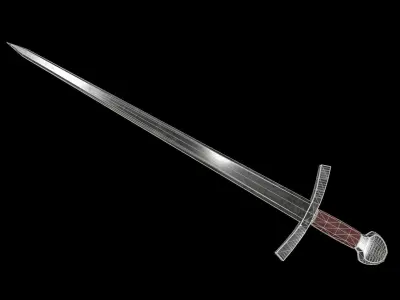 Sword PBR Low Poly Low-poly 3D model