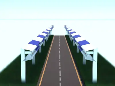 Highway 3D model 4