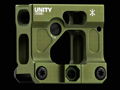 Unity Tactical FAST Micro Mount Low-poly 3D model