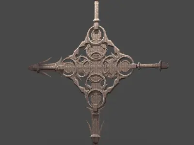 Air element Sword Cross  3D model