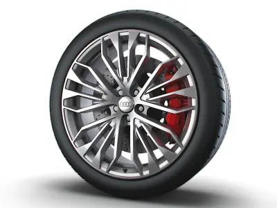 Audi R8 RS wheel 3D model