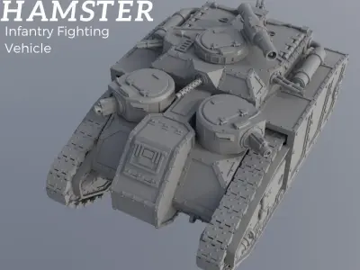 Hamster Infantry Fighting Vehicle Transport 3D print model