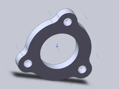 Flange AUDI turbo KKK  Free 3D model