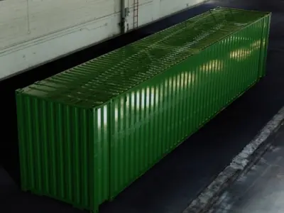 45FT ISO Shipping Container 3D model