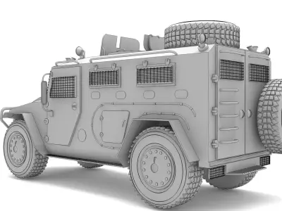  askeri  personel arac 3D model