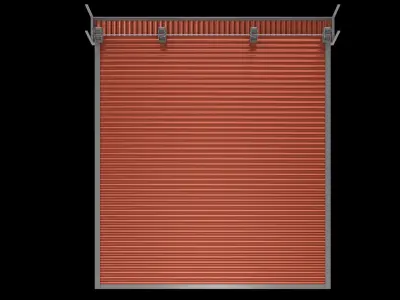 Roll up door 2 Low-poly 3D model