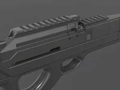 Sniper rifle 3D model purchase
