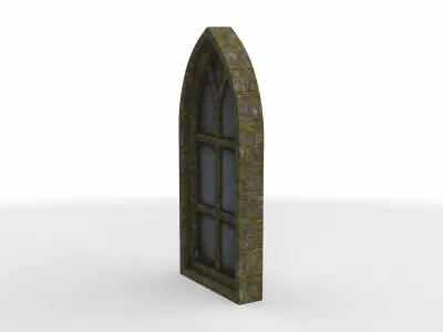 medieval window ogive  3D model