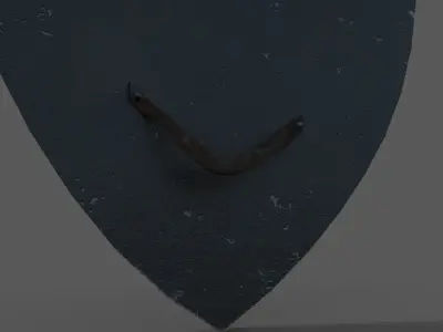 triangel shield Low-poly 3D model