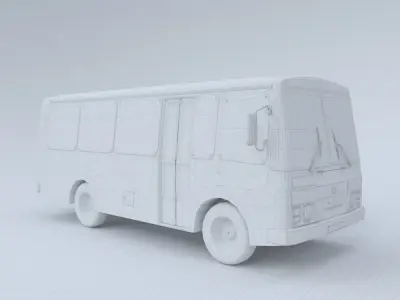 PAZ Bus - Low Poly Low-poly 3D model