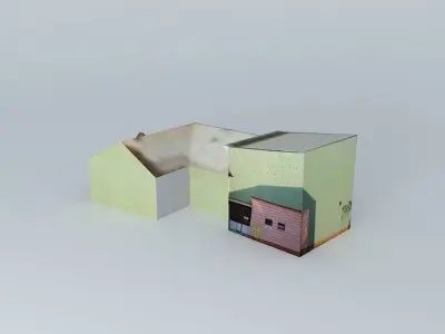 Arena games room and shops Free 3D model