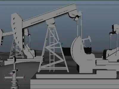 Oil Well 3D model