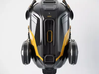 Futuristic Jetpack with Carbon Fiber Tanks 3D model
