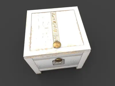 Egyptian Chest Low-poly 3D model