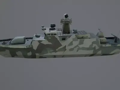 patrol boat 3D model