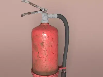 Fire Extinguisher Gameready  Low-poly 3D model Low-poly 3D model