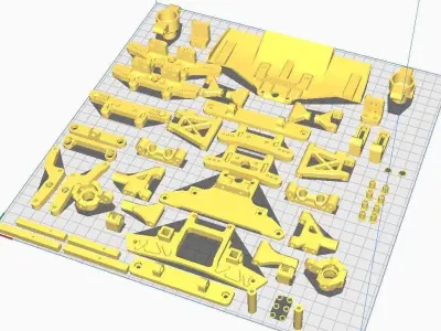 Tamiya TT-02  RWD drift conversion kit 3D print model