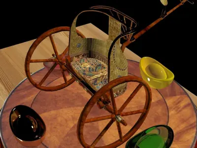 Egyptian Chariot  3D model