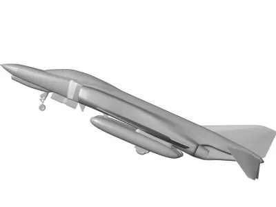 Air Force F-4 Phantom 3D model