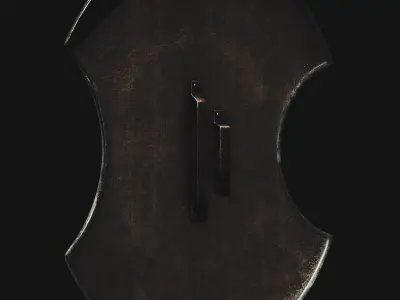 Antique Medusa Shield 3D Model Low-poly 3D model