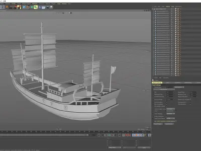 Chinese Ancient Ship 3D model