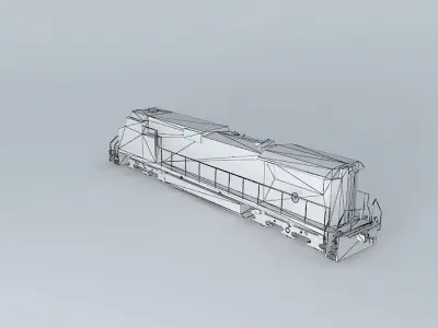 Eco Rail Dash 9 Dummy! Weathered Free 3D model
