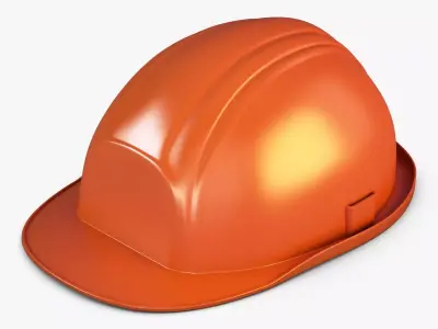 Hard hat orange v 1 3D model