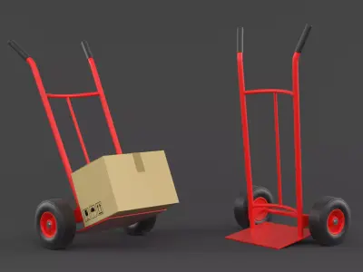 Hand Truck 3D model 4