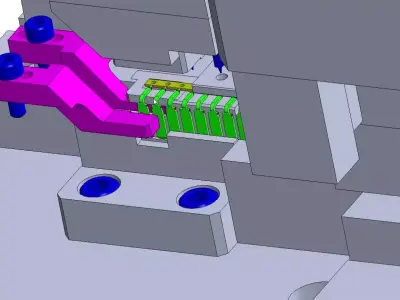Automatic Terminal Cutting Bending and Crimping Machine 3D model