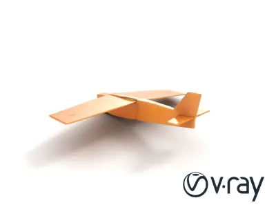 Cardboard Airplane Rustic Texture Model Pack Low-poly 3D model