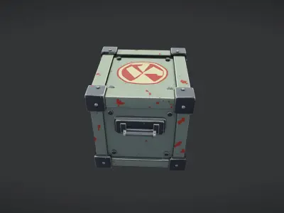 military supply crate 3D model