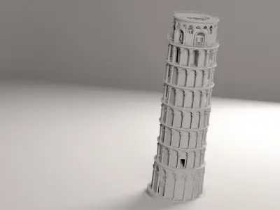 Pisa tower 3D model purchase