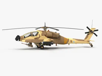 AH64E Apache Longbow AH64A Apache Helicopters Collection 3D Model Pack