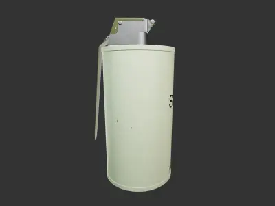 M8 Smoke Grenade Low-poly 3D model