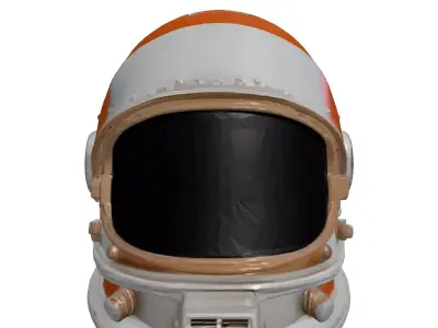 Retro Space Helmet 3D Model 3D model